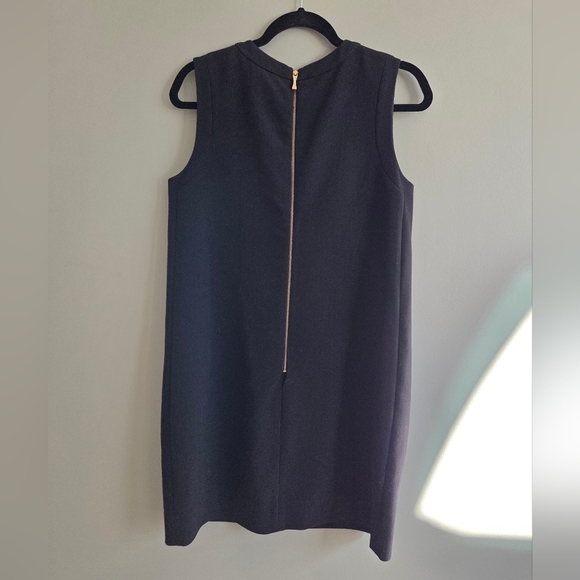 Kate Spade Maysie Color Block Tank Shift Dress In Blue Black White Size 6 - Picture 2 of 8